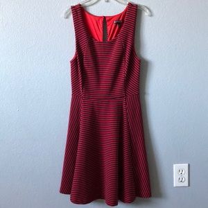 Dark blue and red dress